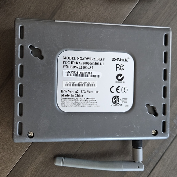 D-LINK DWL-2100AP ACCESS POINT WIRELESS G 108 MBPS - Picture 3 of 5